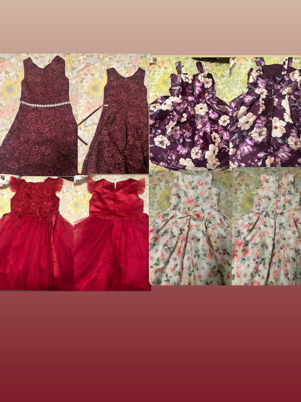 Girl dresses bundle with two skirts